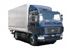 Бортовой автомобиль МАЗ-4371C0-532-060 тентованный 4×2