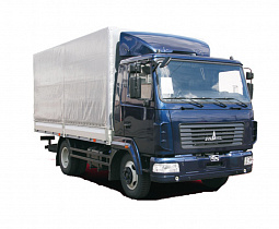 Бортовой автомобиль МАЗ-4371V2-568-000 тентованный 4×2